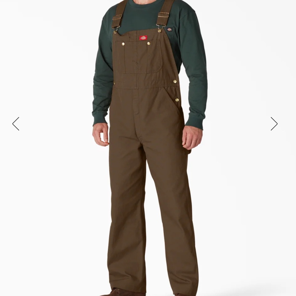 Dickies Men's Brown Classic Bib Overalls